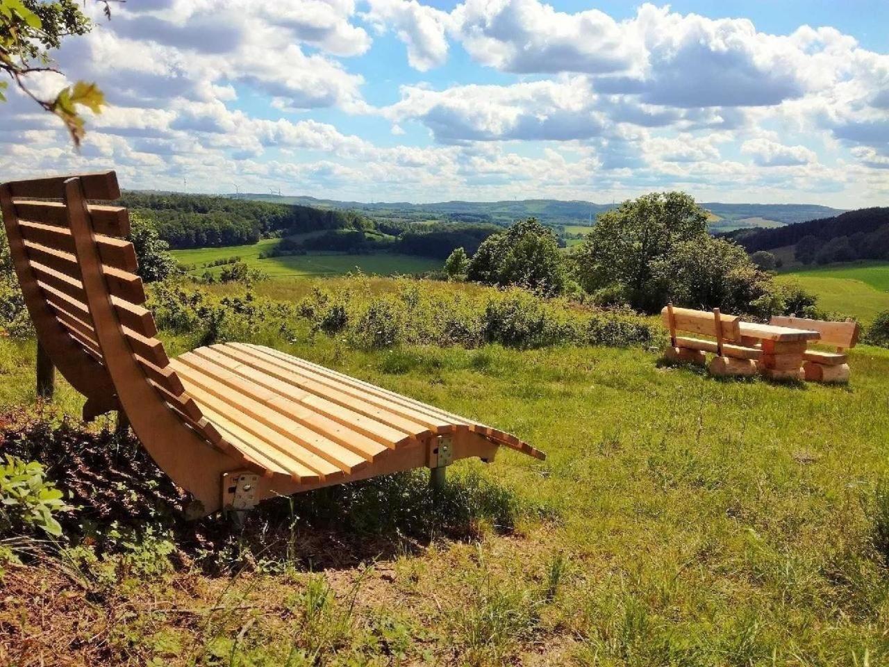 Freistehendes Ferienhaus In Rott Mit Eigenem Garten, Schoener Weitblick, Klimaanlage, Sauna Und Kamin Extertal Bagian luar foto